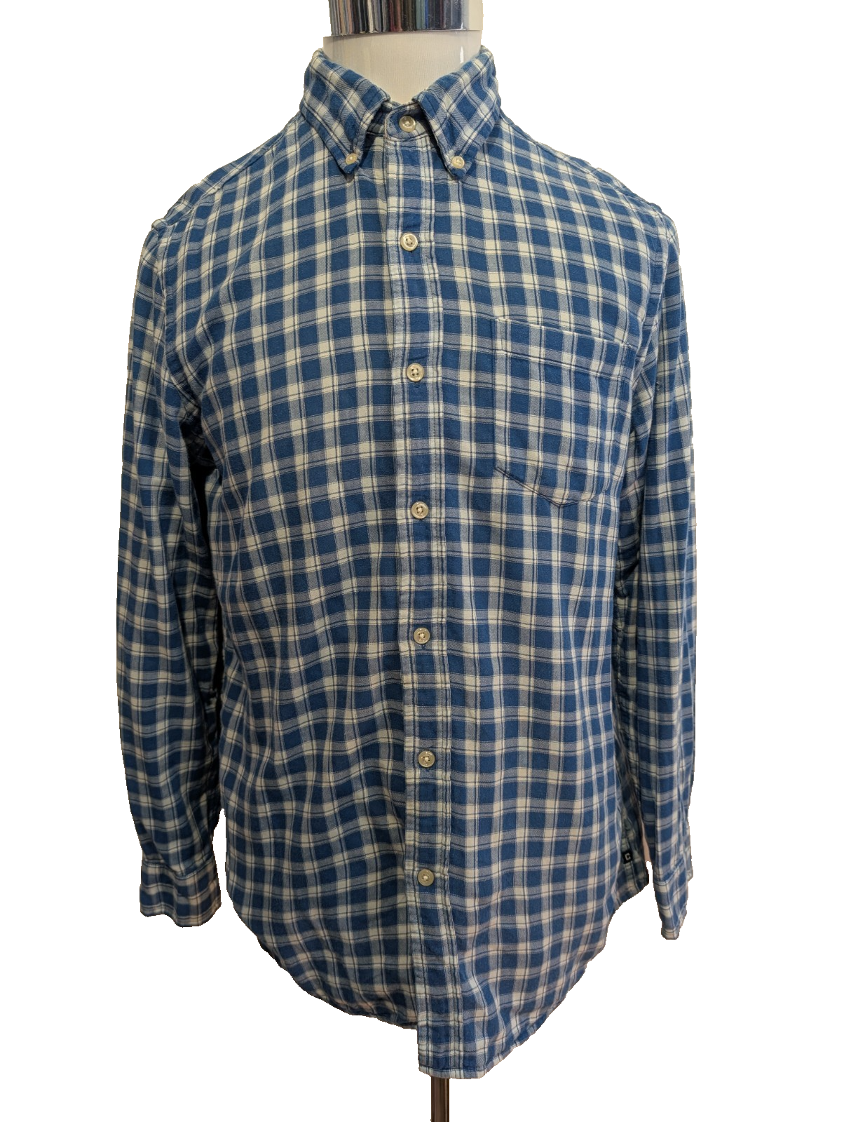 CHEMISE CHAPS FLANELLE DOUBLÉE M Bleue Carreaux VESTE Workwear