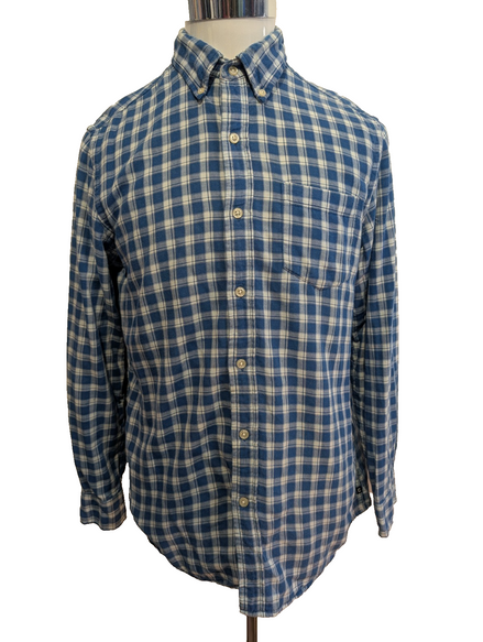 CHEMISE CHAPS FLANELLE DOUBLÉE M Bleue Carreaux VESTE Workwear