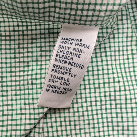 Chemise Ralph Lauren M Verte Carreaux Custom Fit Shirt Button Down Coton