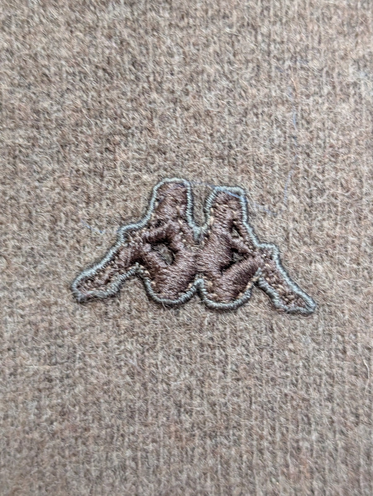 Pull Robe di Kappa XL marron 80% laine col rond logo brodé Kappa