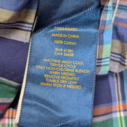 Chemise Polo Ralph Lauren Shirt S Slim Fit Carreaux Bleu Violet Sans Logo