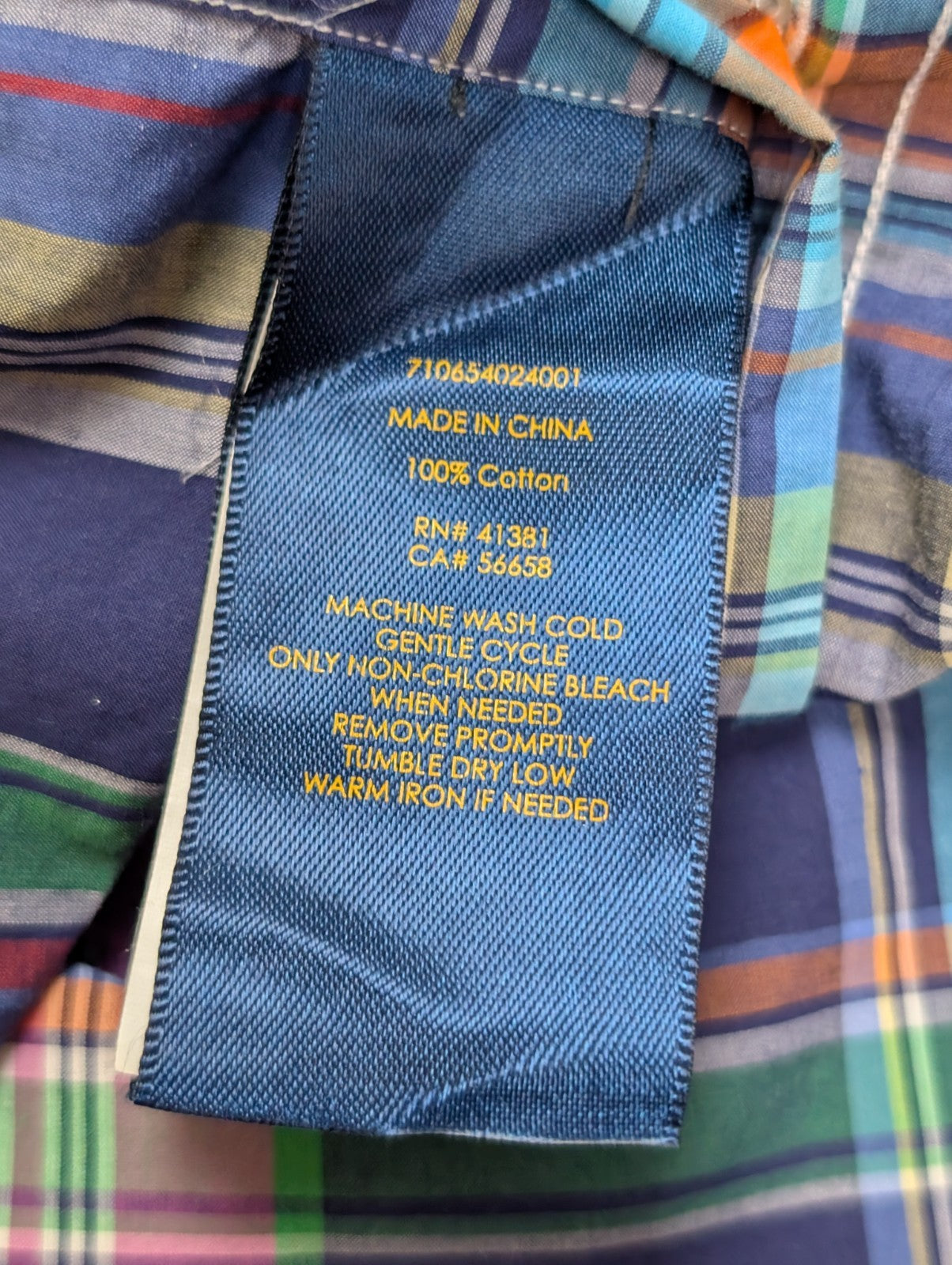 Chemise Polo Ralph Lauren Shirt S Slim Fit Carreaux Bleu Violet Sans Logo
