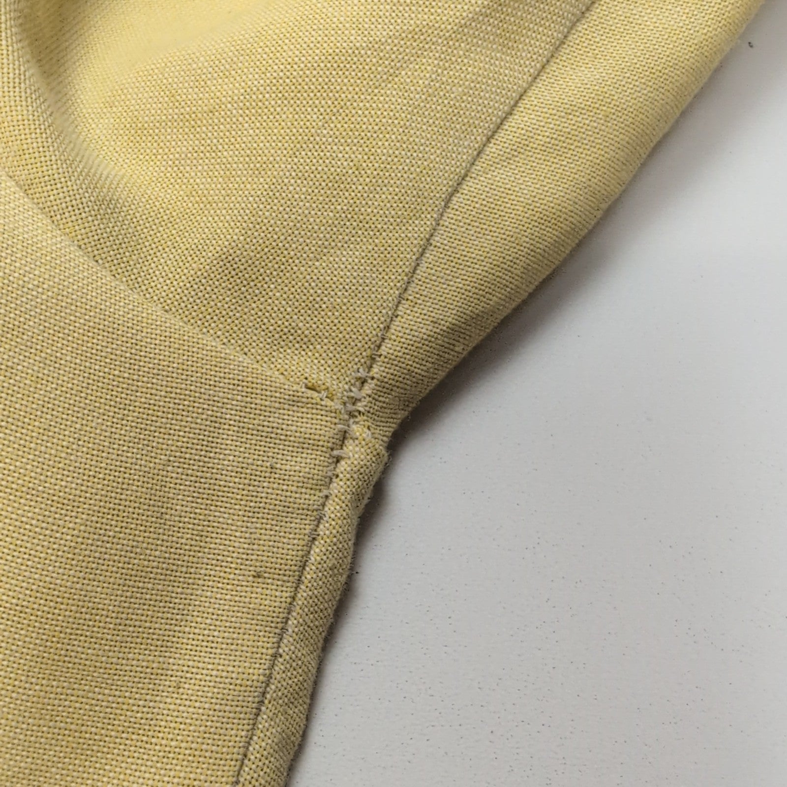Chemise Lancer M Jaune Never Needs Ironing Button Down Vintage