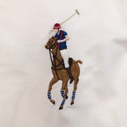 Chemise Ralph Lauren L Blanche Grand Logo Marron Manches Longues