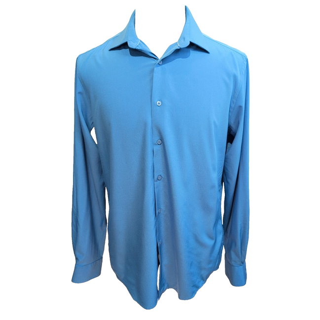 Nautica chemise fluide bleu ciel unie slim fit stretch taille M L
