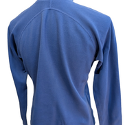 Pull The North Face Femme Col Zippé Microfibre Bleu Made in USA - Taille S