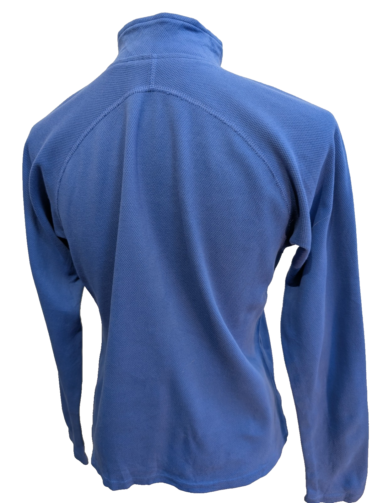 Pull The North Face Femme Col Zippé Microfibre Bleu Made in USA - Taille S