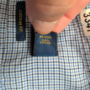 Chemise Ralph Lauren Custom Fit L Bleu Carreaux Logo Bleu manches longues