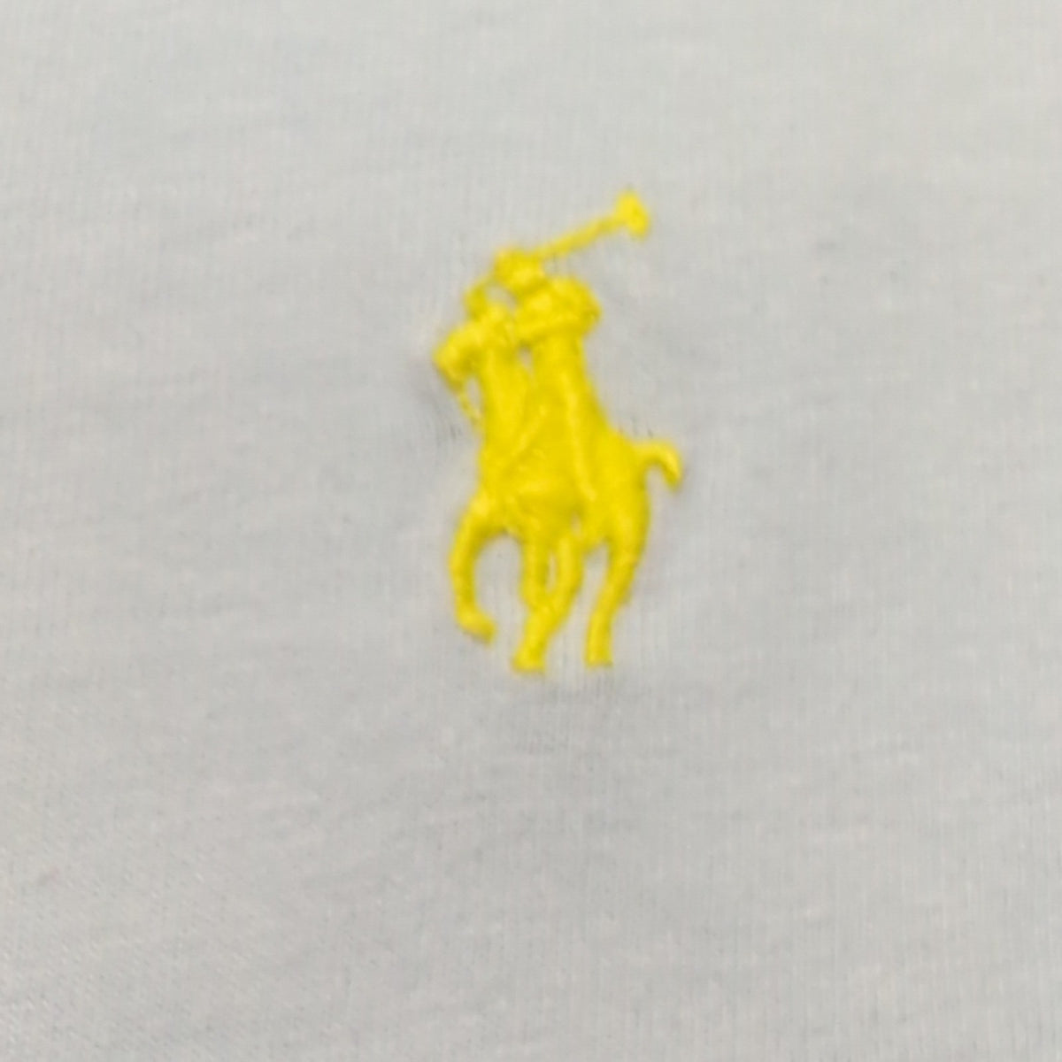 T-shirt Polo Ralph Lauren M Bleu Clair Logo Jaune 100% Coton