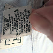 Chemise L.L. Bean bleue uni taille XL #125e
