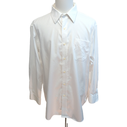 Chemise Lauren Ralph Lauren 2XL blanche Classic Fit coton unie manches longues