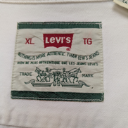 CHEMISE LEVI'S Jean Blanc Denim XL TG Homme Vintage 2 Poches Coton