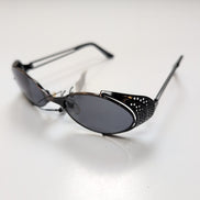 Lunettes de soleil Y2K Branche large Bronze Chrome Style Vintage Steampunk