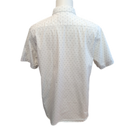 Chemise Lee stretch blanche à motifs manches courtes à poche taille XL