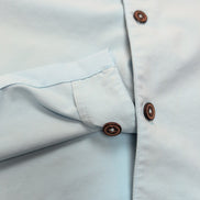 Chemise Hawaïenne Patagonia S Bleu Clair Poisson Trident Brodé Polyester