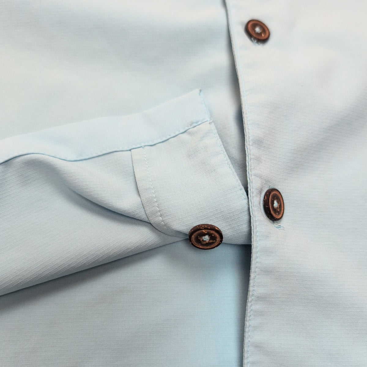 Chemise Hawaïenne Patagonia S Bleu Clair Poisson Trident Brodé Polyester