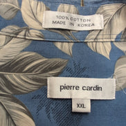 Chemise Hawaïenne Pierre Cardin XXL Coton Made in Korea Vintage Bleu