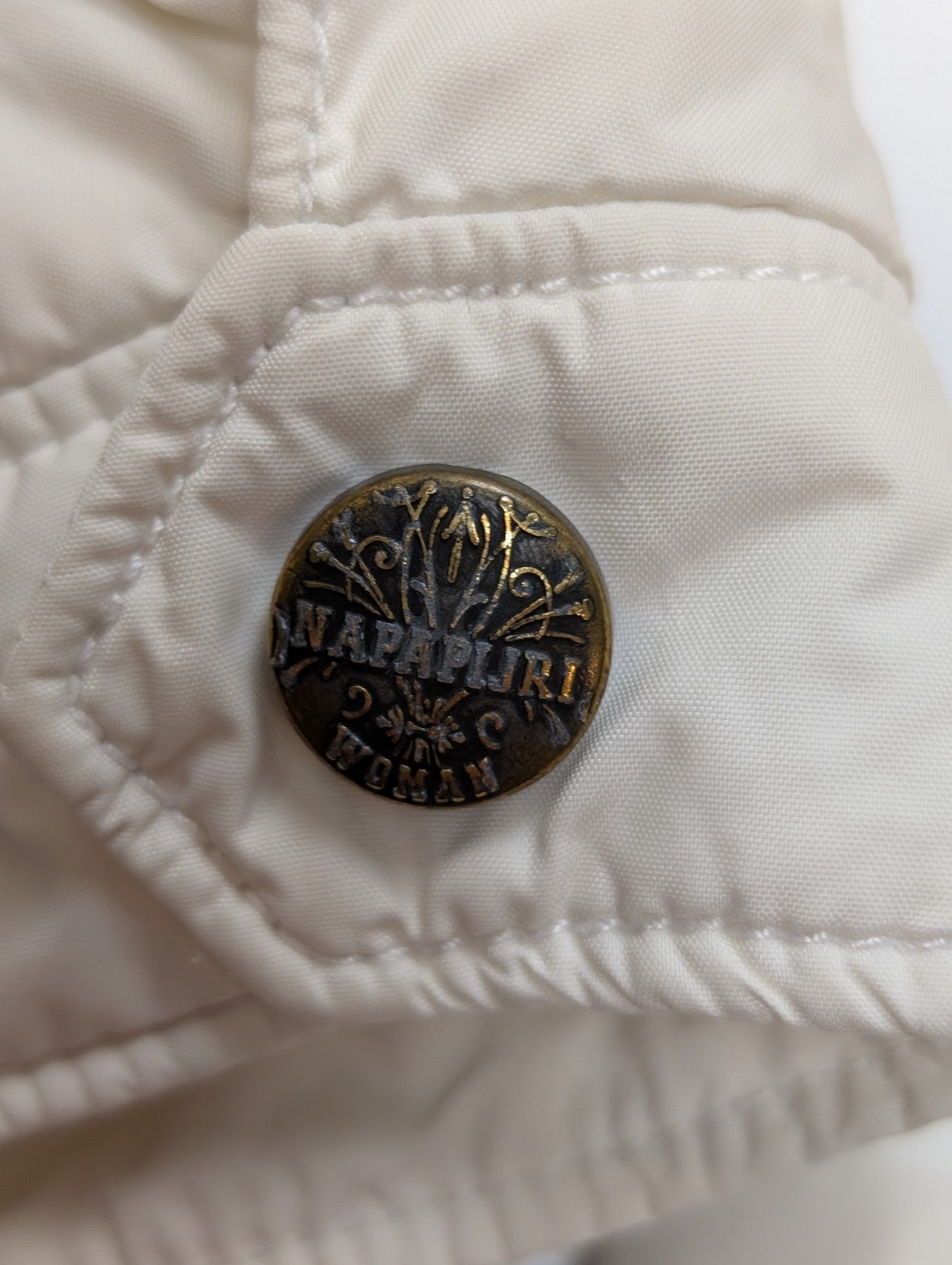 NAPAPIJRI Doudoune Veste Matelassée Blanche L Capuche Geographical | 318BSR