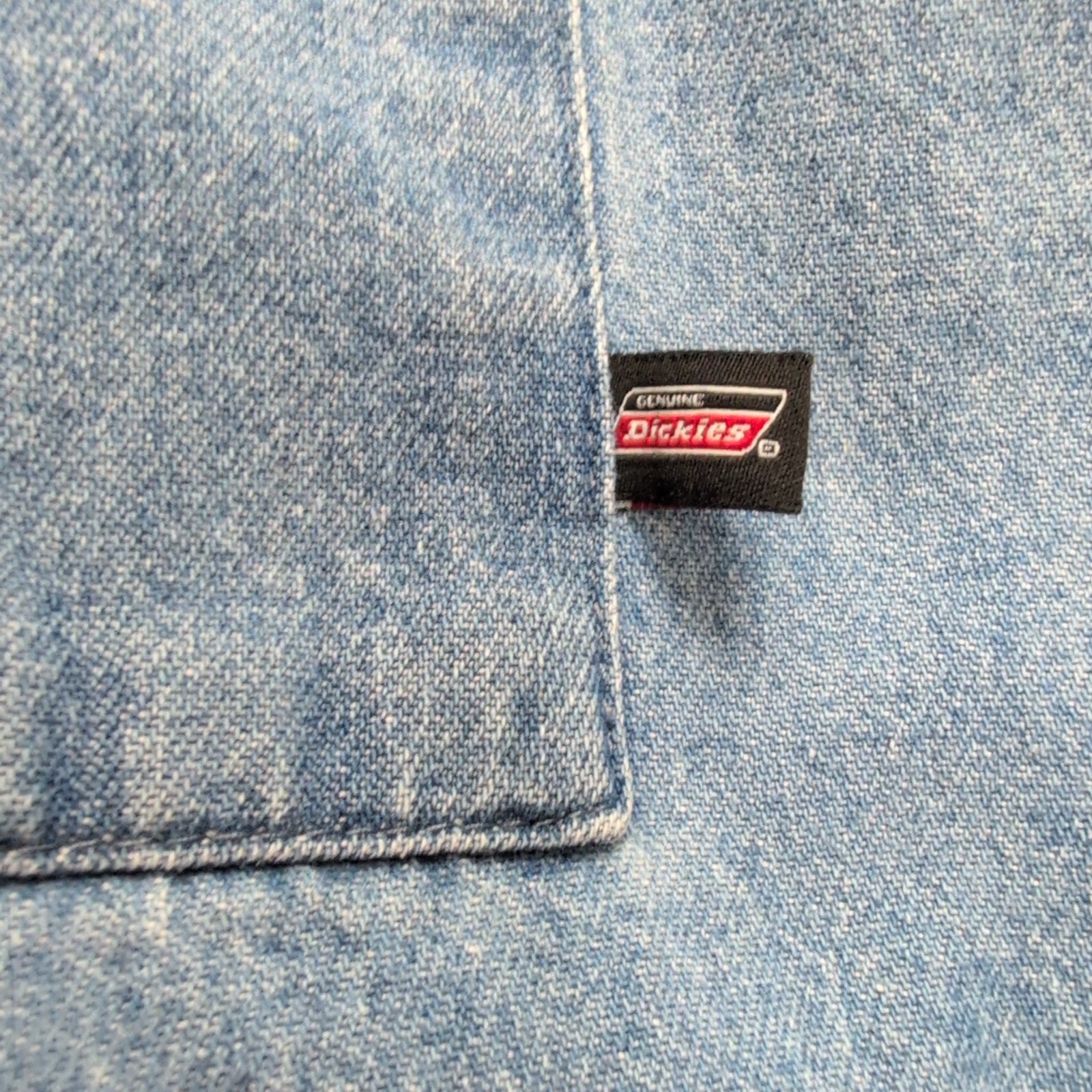 Chemise Dickies XL Jean Bleu 100% Coton Made in Nicaragua manches longues