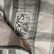 Chemise Levi’s Western S blanc cassé carreaux coton manches longues