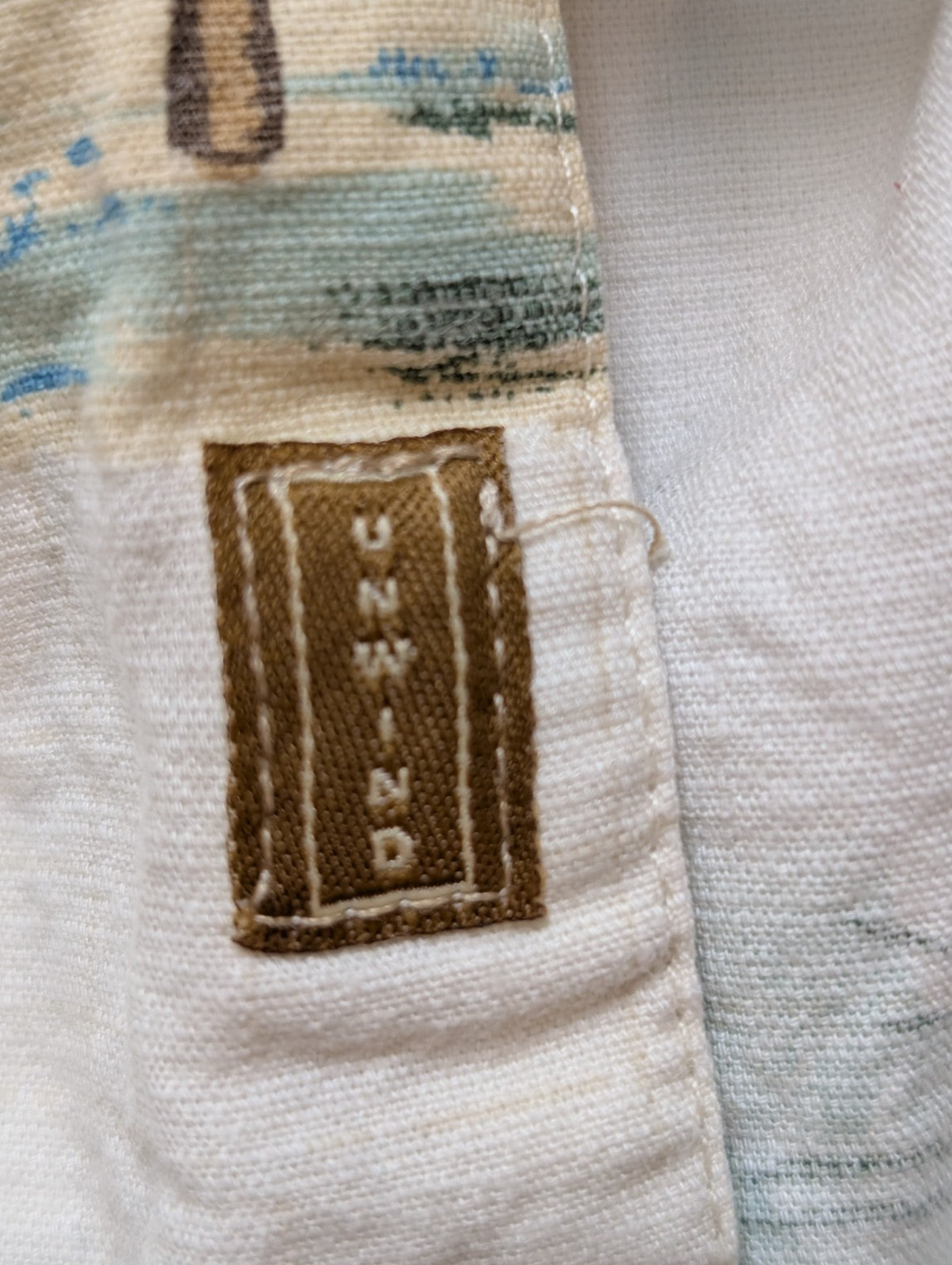Chemise Hawaïenne Joe Marlin Coton & Rayon Blanc Cassé - Taille L
