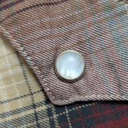 Chemise LEVI'S Western Carreaux Bordeaux et Crème Manches LonguesTaille M