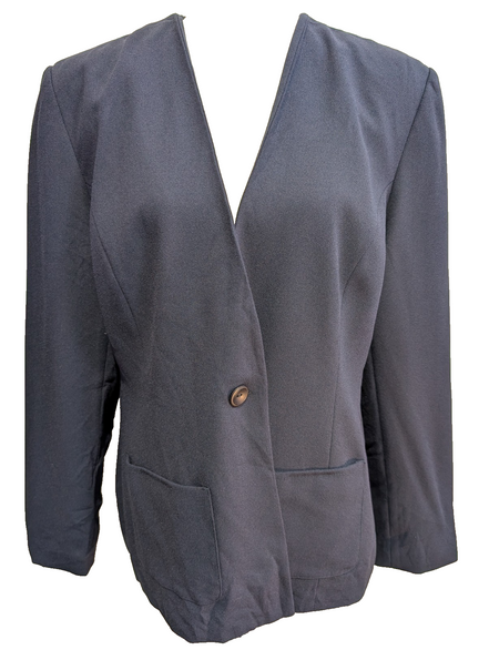 Veste Blazer Karen Scott femme bleu marine taille XL 16