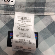 Chemise Patagonia L Vert Blanc Carreaux Coton Bio 2 Poches manches courtes