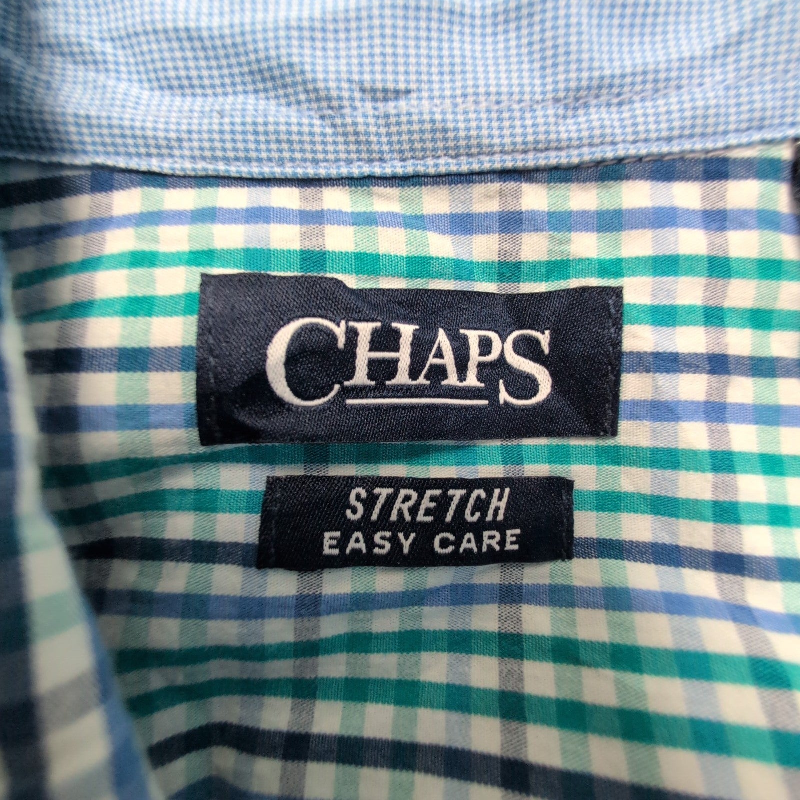 Chemise CHAPS verte et bleue à carreaux taille L #59e