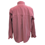 Chemise Harley Davidson L Rouge Patinée Made in Hong Kong Coton Vintage