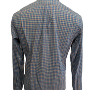 Chemise Polo Ralph Lauren Shirt S Custom Fit Carreaux Bleu Rouge Logo Rouge 