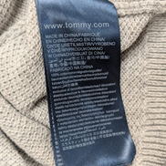 Gilet Tommy Hilfiger Vintage Gris Zippé Coton Premium - Taille M