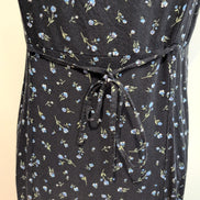 Robe d'été H&M Longue Noire Fleurie Viscose Bretelles Réglables M