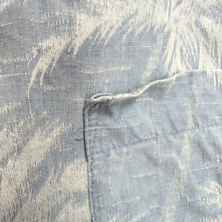 Chemise Hawaïenne Jamaica Jaxx Bleu Palmiers 100% Soie XL Bois
