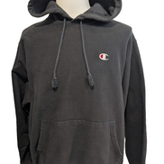 Sweat à Capuche Champion Premium - Noir Profond - Coton Lourd - Taille L/XL