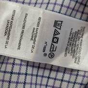 Chemise Ralph Lauren violet petits carreaux logo marine taille M / L #2558