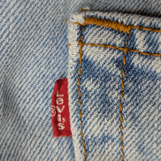 Jean Levi's 505 Regular Fit Vintage Homme W34 L34 Bleu Clair Denim Long