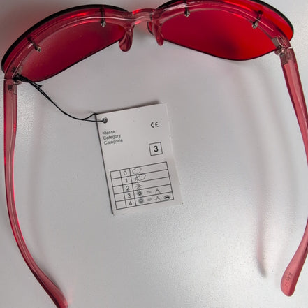 Bar-On® Lunettes de Soleil Ovales Oversized Rouges Style Y2K 119LU