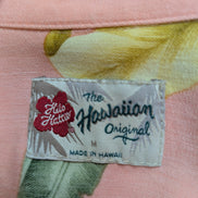 Chemise hawaïenne rose Hilo Hattie made in Hawaii taille M
