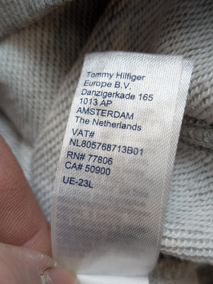 Sweat à Capuche Tommy Hilfiger Gris - Logo Brodé Poitrine - Taille M