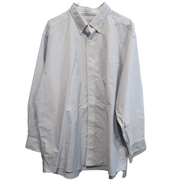 Chemise L.L. Bean bleue à rayures manches longues taille XL