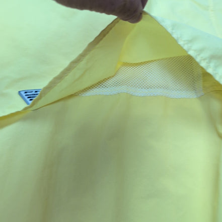 Chemise Columbia PFG Omni Shade M jaune nylon ventilée pêche technique