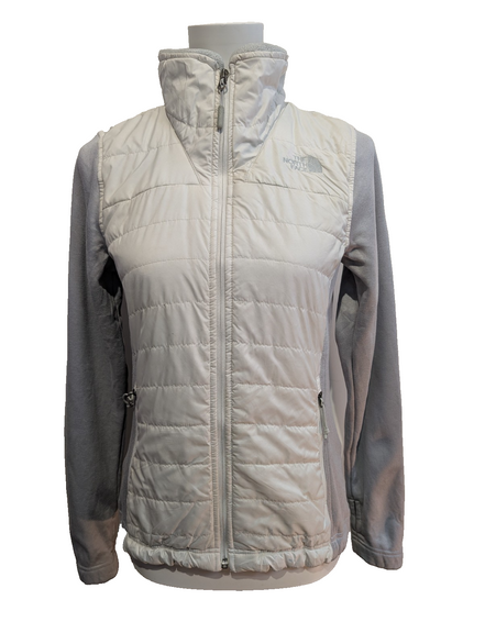 este Doudoune The North Face Femme Blanc & Gris Outdoor - Taille S