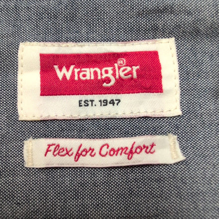 Chemise Wrangler Stretch Bordeaux 2 poches Taille L / XL Vintage