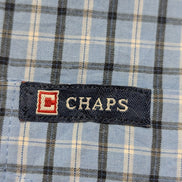 Chemise CHAPS manches courtes bleu à carreaux taille XL #233msch