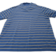 Polo manches courtes Polo Golf Ralph Lauren XL bleu rayures coton Pima