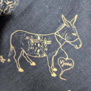Chemise Patagonia XL Bleu Marine Motif Western Manches Courtes Chanvre Coton