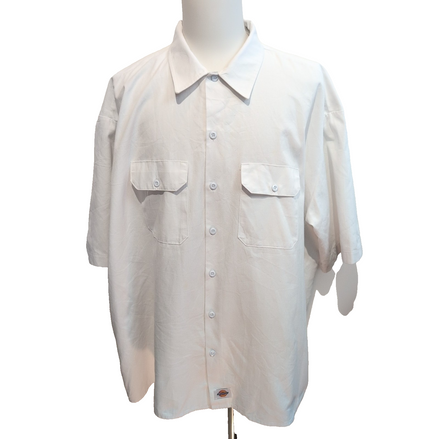 Chemise Dickies 4XL Blanche Workwear Manches courtes 2 Poches Poche Stylo