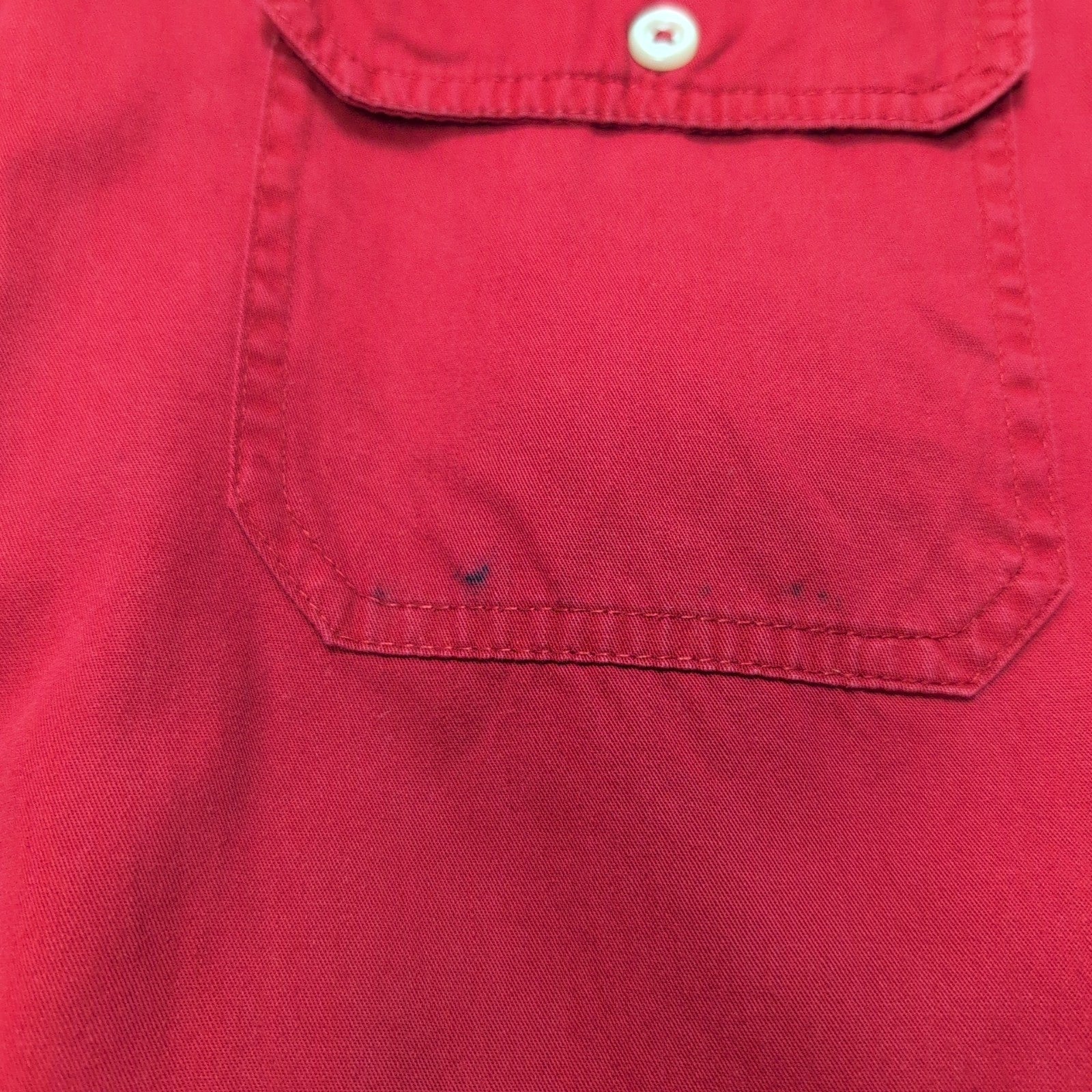 Chemise Wrangler modèle Hero rouge robuste 2 poches manches courtes L