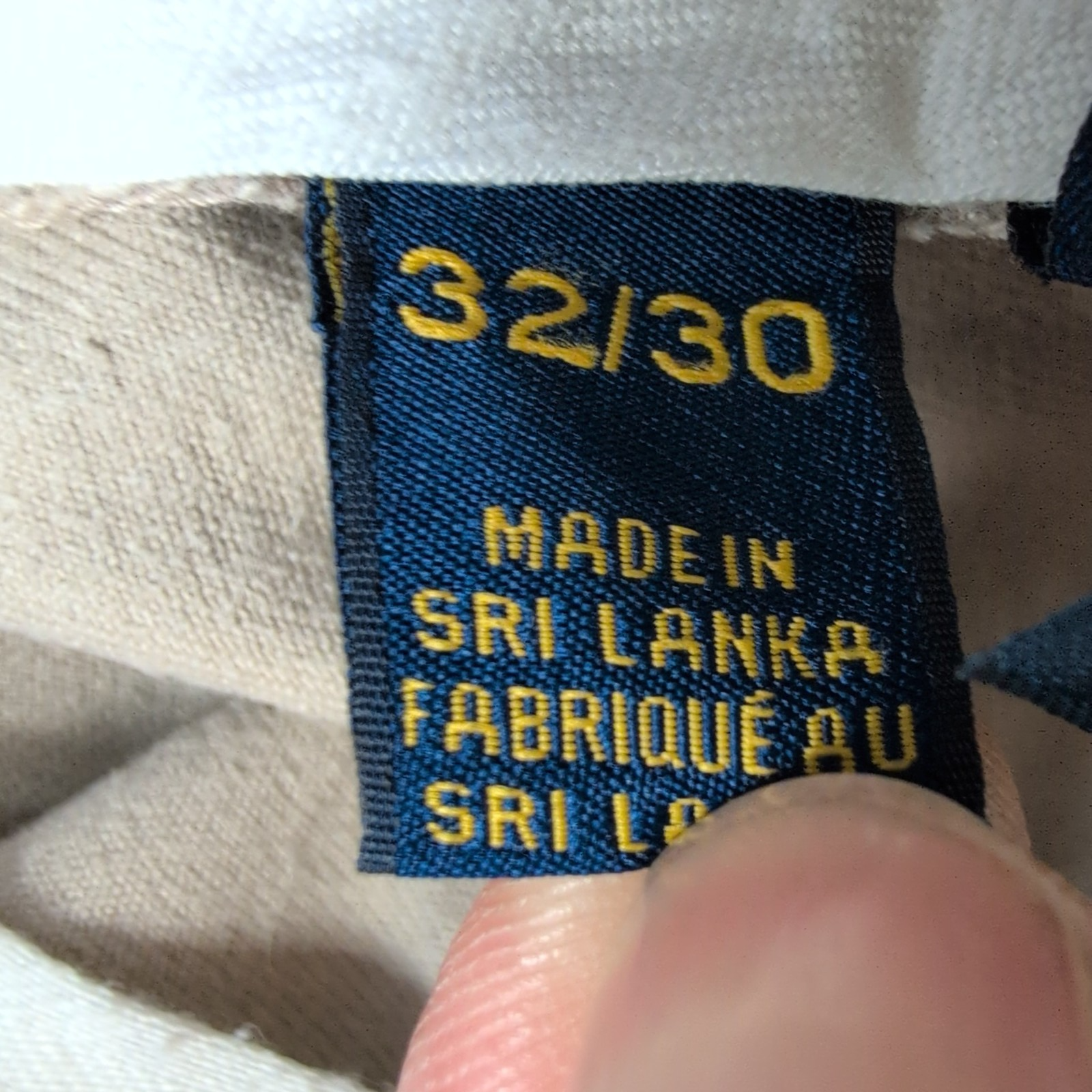 Pantalon chino Polo Ralph Lauren crème taille W32xL30 FR42 #15cr